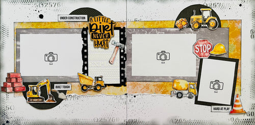 Under Construction  Double Page Layout Kit
