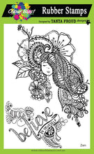 Load image into Gallery viewer, Zen Girl - Stamp/Stencil Bundle