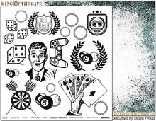 Load image into Gallery viewer, Play The Game - 12"x12" Scrapbooking Paper Cut & Colour