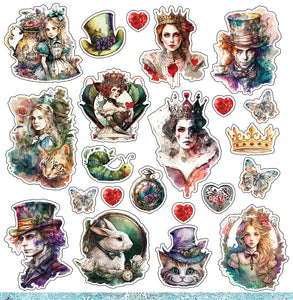 Queen Of Hearts Collection Cover - 12"x12" Scrapbooking Paper - Cut Apart