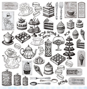 Sweet Affair Collection Cover - 12"x12" Scrapbooking Paper - Cut & Colour