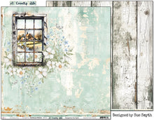 Load image into Gallery viewer, Farmhouse Window - 12"x12" Scrapbooking Paper