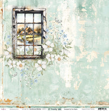 Load image into Gallery viewer, Farmhouse Window - 12"x12" Scrapbooking Paper