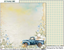 Load image into Gallery viewer, Pickup Truck - 12"x12" Scrapbooking Paper