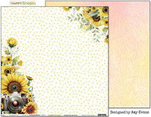 Load image into Gallery viewer, Smiling Sunflowers - 12&quot;x12&quot; Scrapbooking Paper