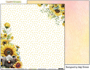 Smiling Sunflowers - 12"x12" Scrapbooking Paper