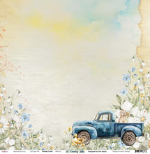 Load image into Gallery viewer, Pickup Truck - 12"x12" Scrapbooking Paper