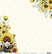 Load image into Gallery viewer, Smiling Sunflowers - 12&quot;x12&quot; Scrapbooking Paper