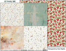 Load image into Gallery viewer, Strawberry Patch - 12"x12" Scrapbooking Paper