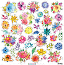 Load image into Gallery viewer, Bloom Bright - 12&quot;x12&quot; Scrapbooking Paper
