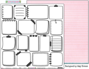 Notes - 12"x12" Scrapbooking Paper
