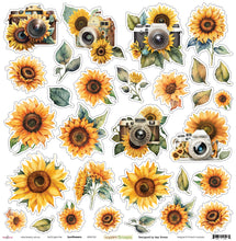 Load image into Gallery viewer, Sunflowers - 12&quot;x12&quot; Scrapbooking Paper