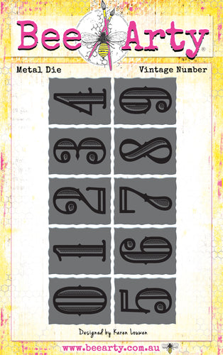 Vintage Number - Metal Die