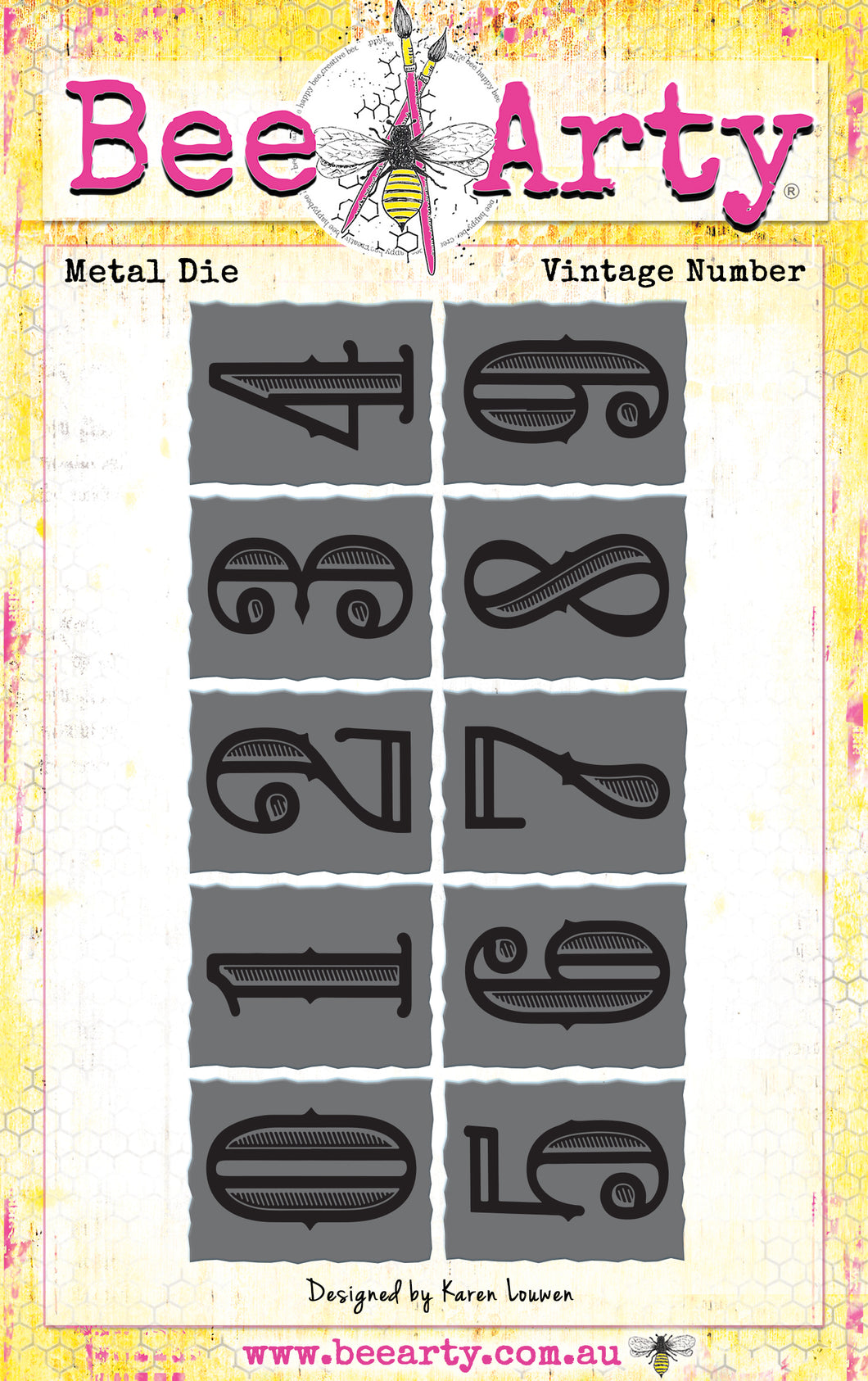 Vintage Number - Metal Die