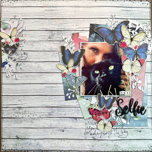 Cat Selfie Single Page Layout Kit