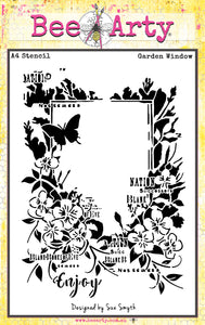 Garden Window - A4 Stencil