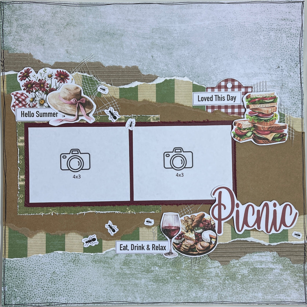 Picnic Single Page Layout Kit