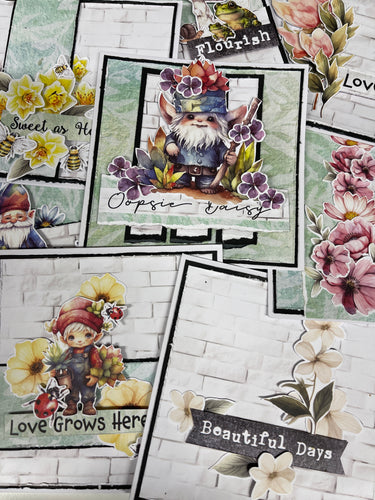 Blooming Gnomes Card Kit