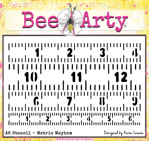 Metric Mayhem - A6 Stencil