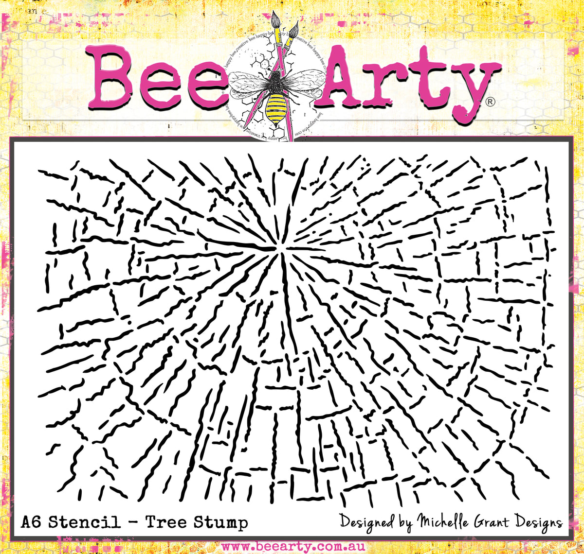 Tree Stump - A6 Stencil – Bee Arty