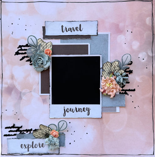 Travel Single Page Layout Kit