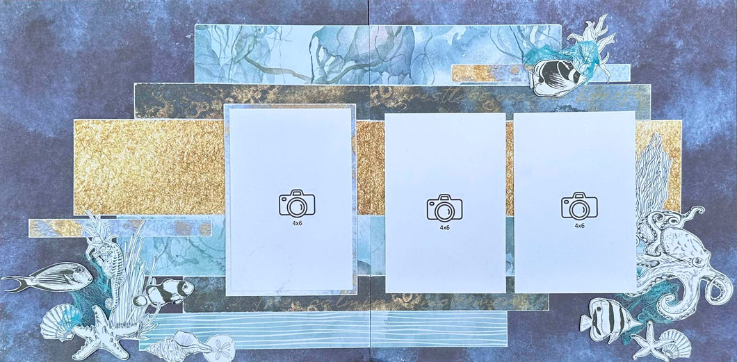 Saltwater Double Page Layout Kit