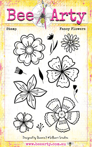 Fancy Flowers - Clear Stamp Set