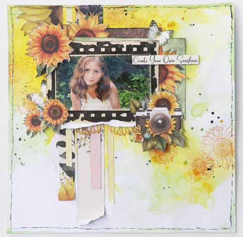 Sunflower Single Page Layout Kit