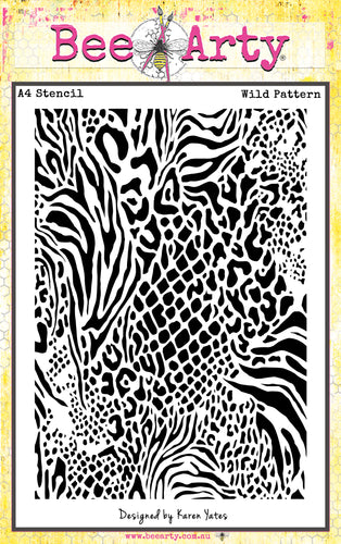 Wild Pattern - A4 Stencil