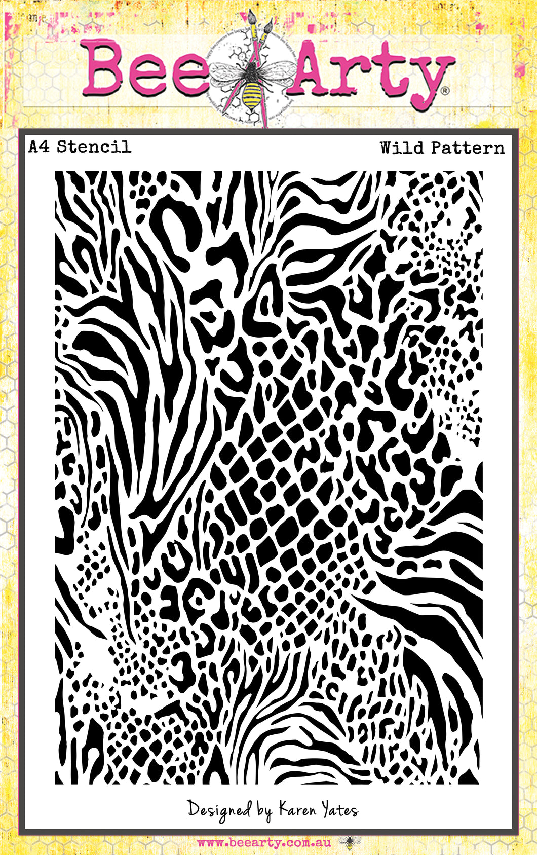 Wild Pattern - A4 Stencil