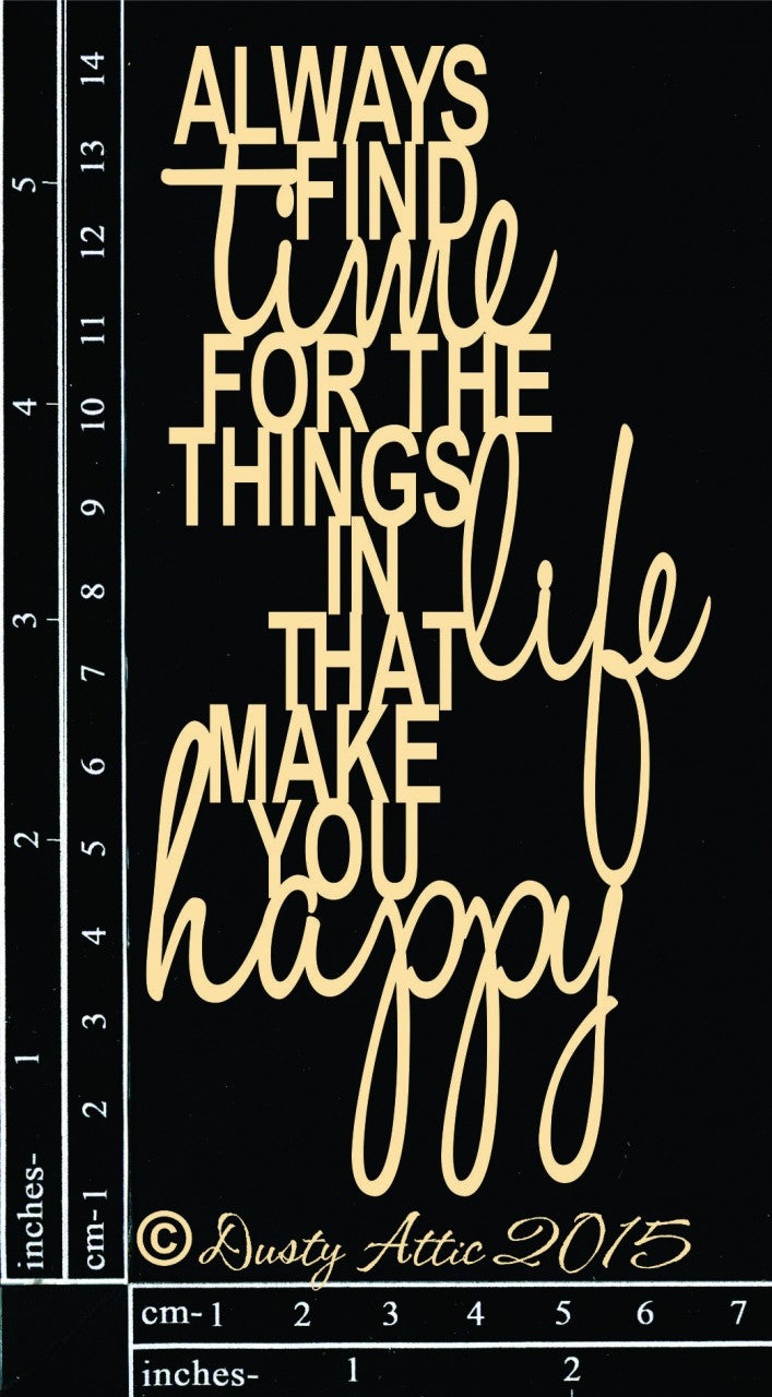 Dusty Attic Chipboard