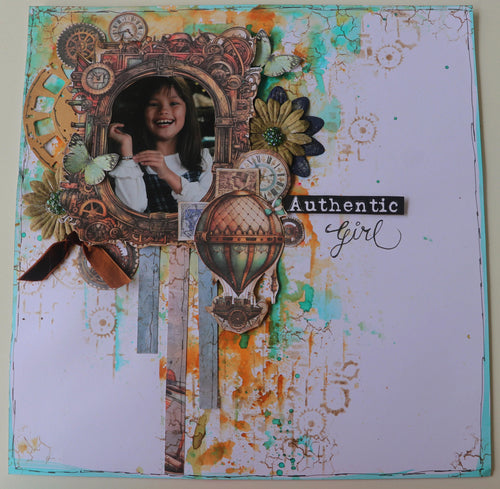 Steampunk Butterfly Single Layout Kit