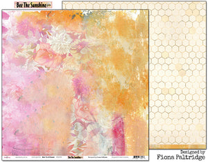 Bee To A Flower - 12"x12" Scrapbooking Paper