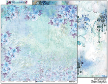 Load image into Gallery viewer, Garden Blue - 12&quot;x12&quot; Scrapbooking Paper