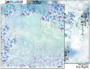 Garden Blue - 12"x12" Scrapbooking Paper
