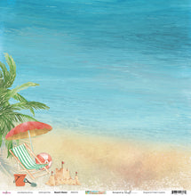 Load image into Gallery viewer, Beach Water - 12&quot;x12&quot; Scrapbooking Paper