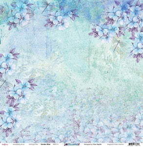 Garden Blue - 12"x12" Scrapbooking Paper