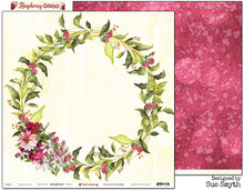 Load image into Gallery viewer, Spring Wreath - 12&quot;x12&quot; Scrapbooking Paper