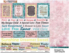 Load image into Gallery viewer, Sweet Talker - 12&quot;x12&quot; Scrapbooking Paper - Word Sheet