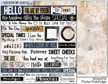 Load image into Gallery viewer, Love Is Golden - 12&quot;x12&quot; Scrapbooking Paper - Word Sheet