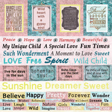 Load image into Gallery viewer, Sweet Talker - 12&quot;x12&quot; Scrapbooking Paper - Word Sheet