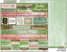 Load image into Gallery viewer, Natures Words - 12&quot;x12&quot; Scrapbooking Paper