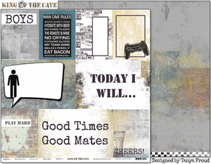 Play Hard - 12"x12" Scrapbooking Paper