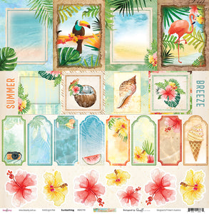 Sunbathing - 12"x12" Scrapbooking Paper