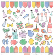 Load image into Gallery viewer, Bunting - 12&quot;x12&quot; Scrapbooking Paper