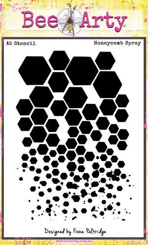 Honeycomb Spray- A5 Stencil