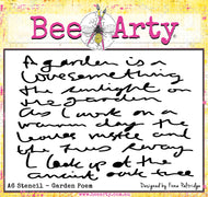 Garden Poem - A6 Stencil