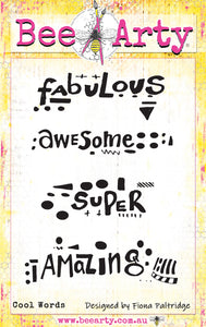 Cool Words - Clear Stamp Set