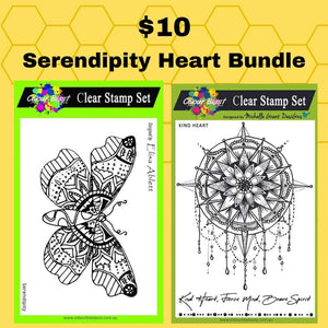 Serendipity Heart Stamp Duo