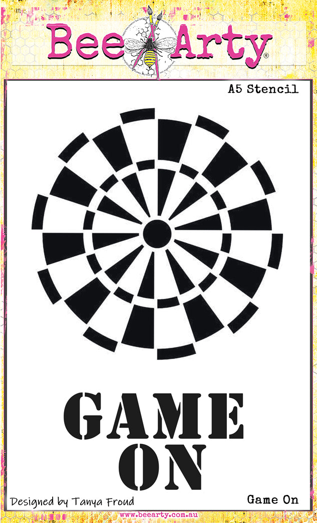 Game On - A5 Stencil – Bee Arty